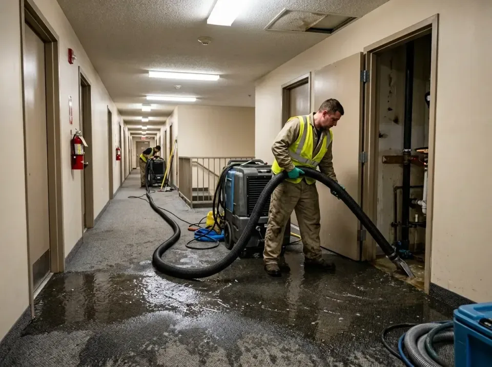 multi-unit-apartment-hallway-f-005 — frequently asked questions, Emergency Burst Pipe Water Extraction & Removal in Glen Bur…